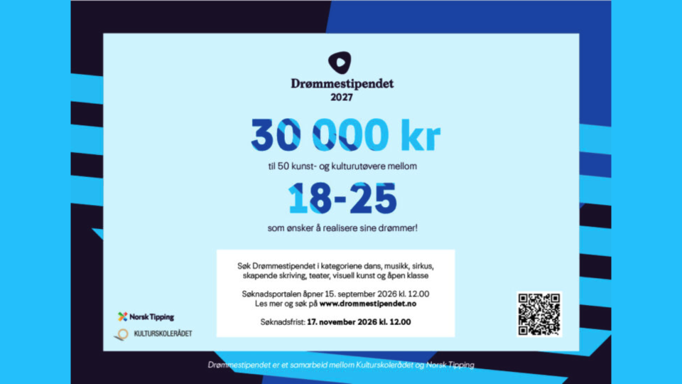 Lenkje til artikkel: Søk drømmestipendet!